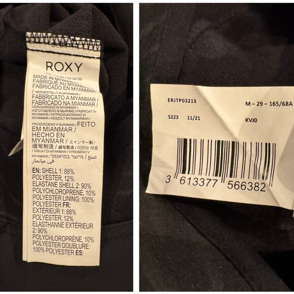 Roxy Rising High Waterproof Shell Snow Pants Size Medium - Picture 13 of 15